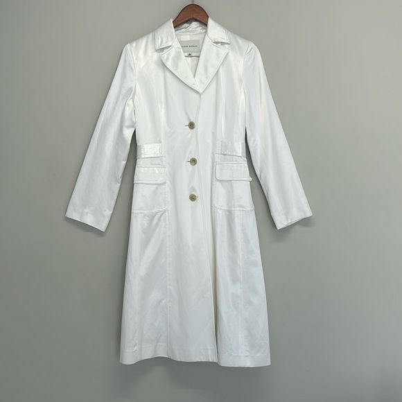 Women’s, Banana Republic Trench, Medium, White - Picture 3 of 8